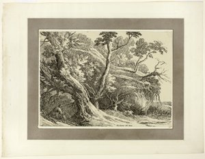 Landscape with Large Trees, from the first issue of Specimens of Polyautography