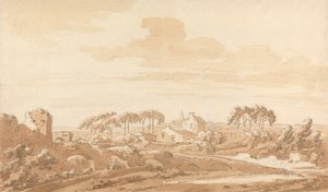 Italian Landscape by Richard Cooper the Elder