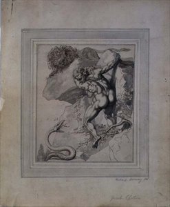 A Man Trapped Between a Lion and a Serpent by Richard Cosway