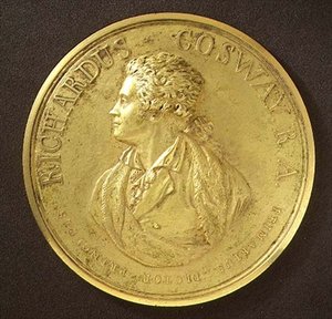 Portrait medal of the artist by Richard Cosway
