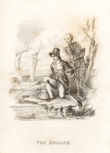The Skeleton of Death and the Angler (engraving) by Richard Dagley