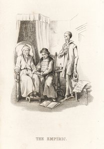 The Skeleton of Death and the Quack Doctor (engraving) by Richard Dagley