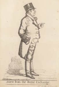 Lee La Chamette (f.1817); A View from the Royal Exchange, 1817 by Richard Dighton