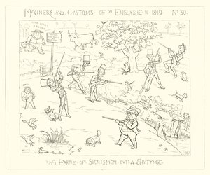 A party of sportsmen out shooting (1849) by Richard Doyle