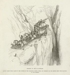 Descent of the St. Gothard by Richard Doyle