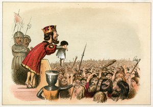 King Edward I Presenting His Son as Prince of Wales by Richard Doyle
