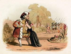 Narrow Escape for Queen Katharine Parr by Richard Doyle