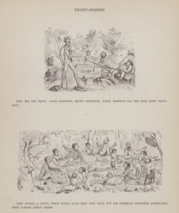 Page from The American Tour of Messrs Brown, Jones and Robinson by Richard Doyle