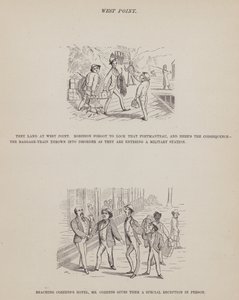 Page from The American Tour of Messrs Brown, Jones and Robinson by Richard Doyle
