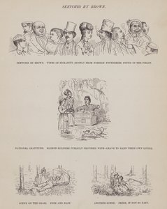 Page from The American Tour of Messrs Brown, Jones and Robinson by Richard Doyle