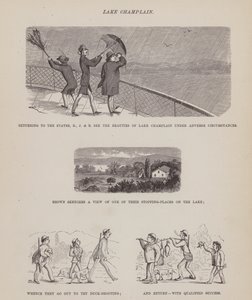 Page from The American Tour of Messrs Brown, Jones and Robinson by Richard Doyle