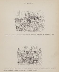 Page from The American Tour of Messrs Brown, Jones and Robinson by Richard Doyle