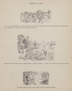 Page from The American Tour of Messrs Brown, Jones and Robinson by Richard Doyle