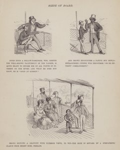 Page from The American Tour of Messrs Brown, Jones and Robinson (engraving) by Richard Doyle