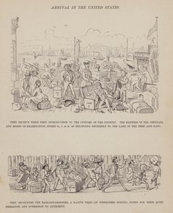 Page from The American Tour of Messrs Brown, Jones and Robinson (engraving) by Richard Doyle