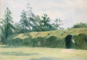 The Yew Parterre at Headfort House, County Meath by Richard Doyle