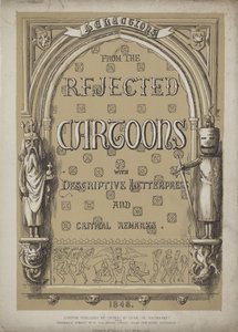 Title page for Selections from the Rejected Cartoons