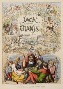Illustrated title page showing an old person telling stories to children.