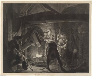 An Iron Forge by Richard Earlom