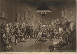 The Royal Academy of Arts by Richard Earlom, after Johann Zoffany