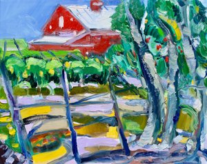 Eucalyptus and Vineyard, Napa by Richard Fox