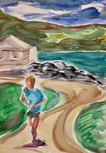 Jogger, Tiburon by Richard Fox