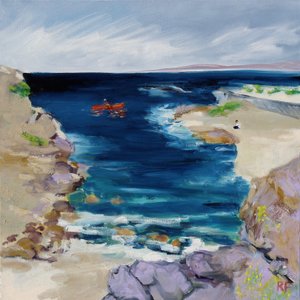 Kayaker, Monterey Bay, 2019 by Richard Fox