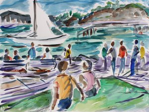 Tiburon Promenade, 2017 by Richard Fox