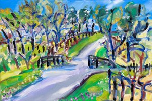 Walking up the Road, 2021 by Richard Fox