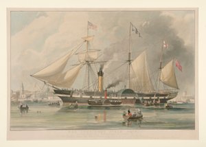 The President Steam Ship by Richard Gilson Reeve