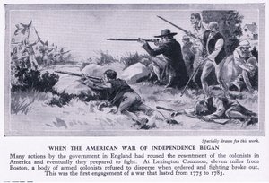 When the American War of Independence Began 1775 AD, c.1950 by Richard Henry Brock