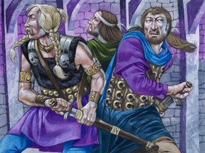 Sir Galahad, Along with Percival and Bors