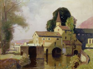 Moulin de Coty, Cahors, c.1924 by Richard Jack