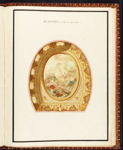 Plafond de la salle de spectacle, from Recueil des plans du Petit Trianon by Richard Mique by Richard Mique