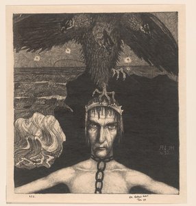 Chained Man with Three-Headed Bird of Prey on His Head