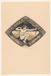 Cover Design for: Technical Journal, 1914 by Richard Nicolaüs Roland Holst (signed by artist)
