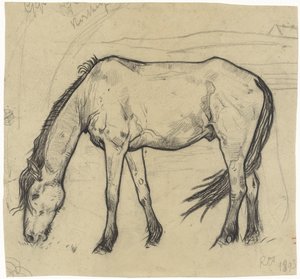 Grazing Horse in Noordwijk by Richard Nicolaüs Roland Holst