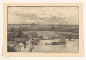 Landscape with Sailing Ships on the Water by Richard Nicolaüs Roland Holst