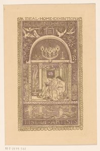 Cover Design for: Catalog of the Ideal Home Exhibition, 1912 by Richard Nicolaüs Roland Holst