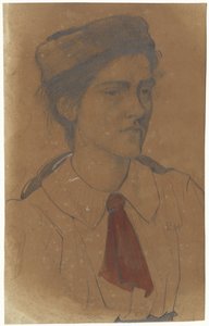 Portrait of Kootje Martinet from Loenen by Richard Nicolaüs Roland Holst