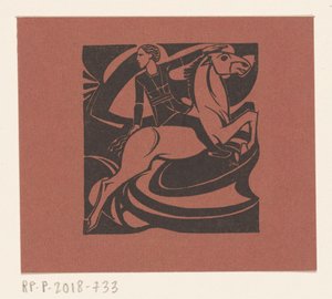 Rider on a Jumping Horse by Richard Nicolaüs Roland Holst