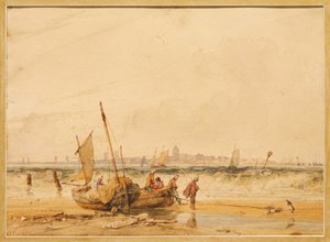 Le Crotoy by Richard Parkes Bonington