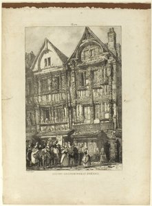Maison Grande, Rue St. Pierre by Richard Parkes Bonington