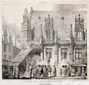 Rouen: Entrée de la Salle des Pas Perdus, Palais du Justice