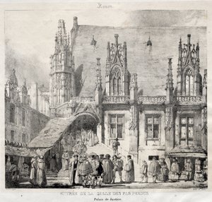 Rouen: Entrance of the Salle des Pas Perdus, Palais du Justice
