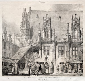 Rouen: Entrance of the Salle des Pas Perdus, Palais du Justice