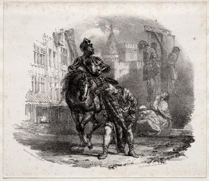 The Escape from Argyle Castle by Richard Parkes Bonington