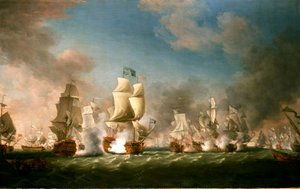 The Battle of Cape Passaro by Richard Paton