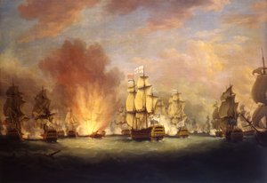 The Moonlight Battle: the Battle off Cape St Vincent by Richard Paton