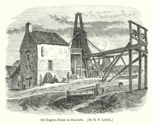 Old Engine-House at Dalcoath by Richard Principal (after) Leitch